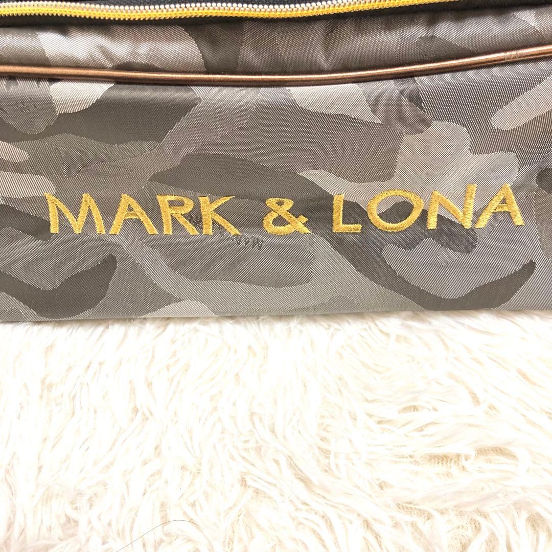 極美品★MARK & LONA カモフラ　シューズケース　ナイロン　スカル
