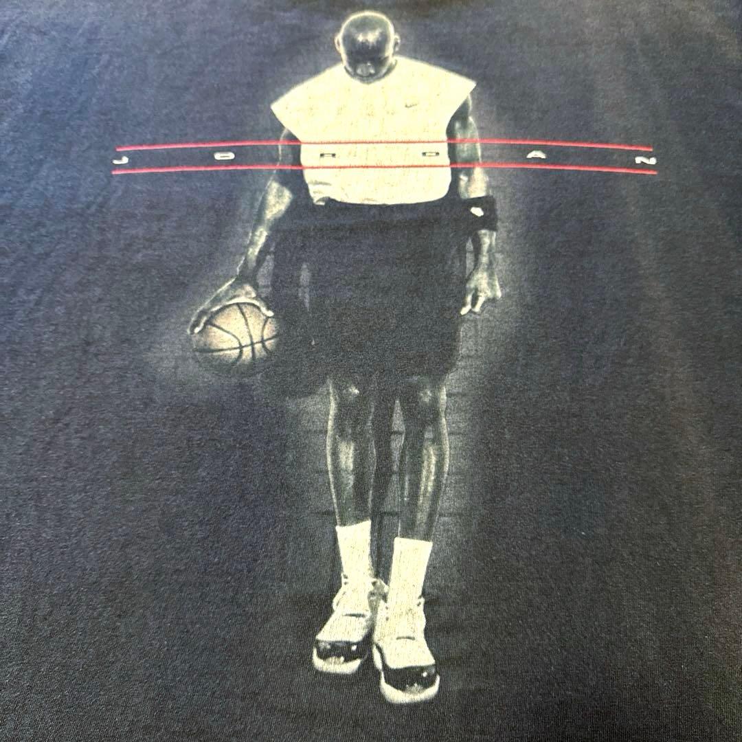 NIKE　両面プリントTシャツ　90s　ジョーダン　USA製　L　着用感XL
