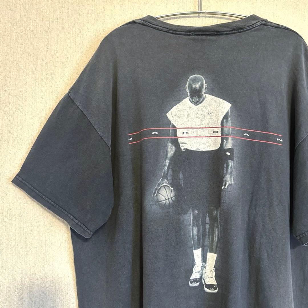 NIKE　両面プリントTシャツ　90s　ジョーダン　USA製　L　着用感XL