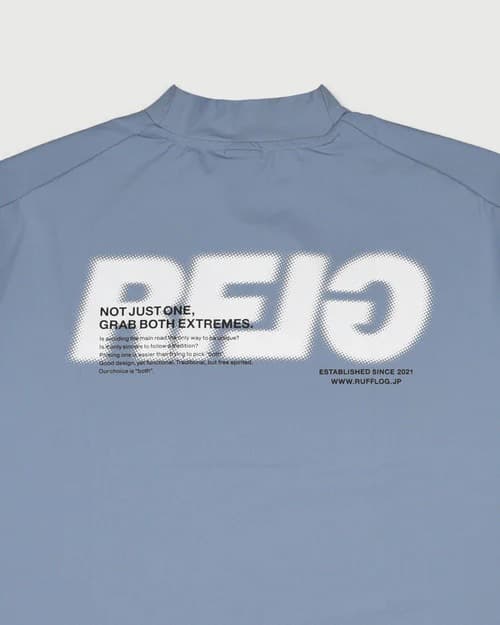 RUFFLO BLUE GRAY ゴルフシャツ M 新品未使用