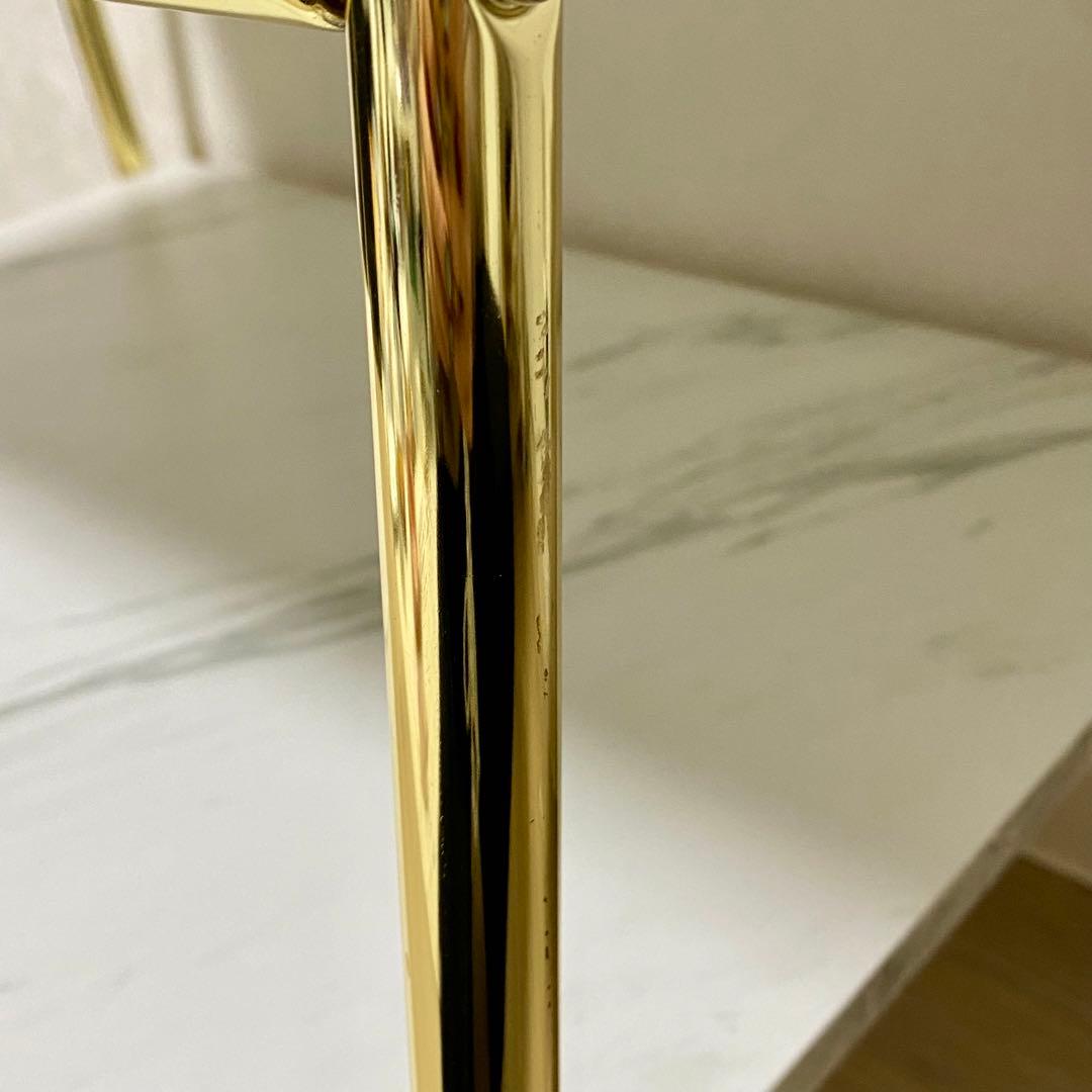 【廃盤モデル】Francfranc コートハンガー ゴールド×マーブル