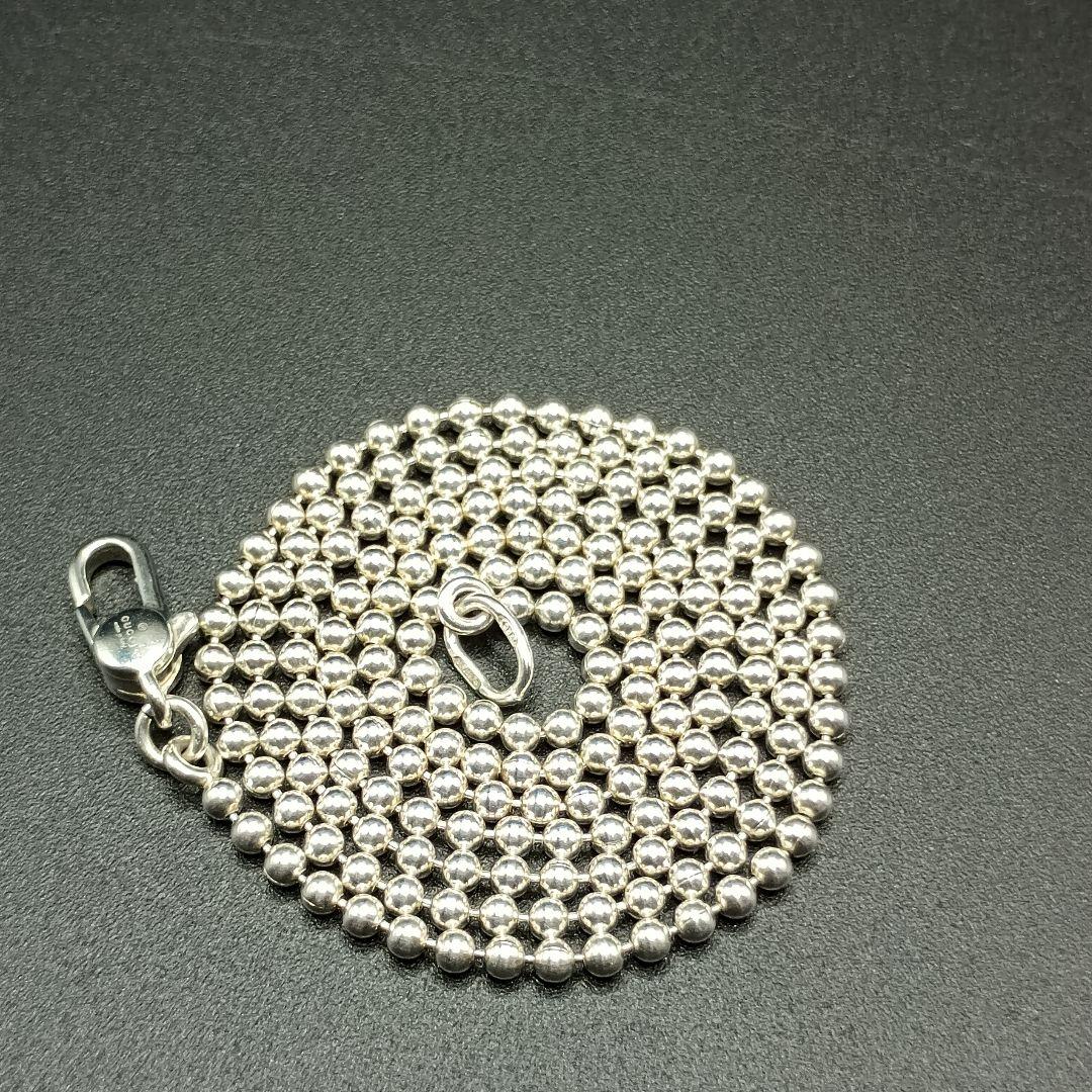 【美品】GUCCI ボールチェーン 50cm 2mm幅 SILVER925