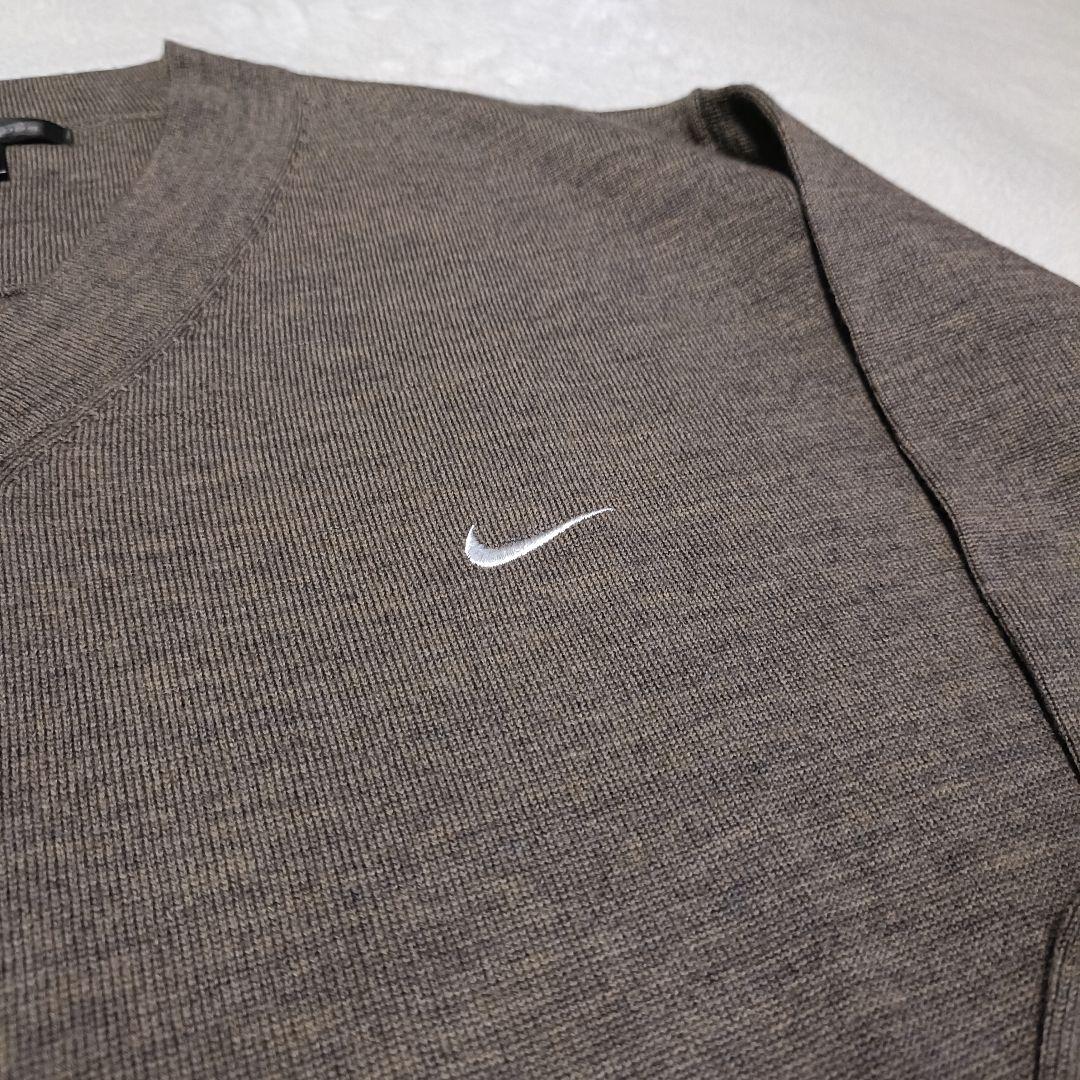 未使用！NIKE ナイキ タイガーウッズ ニット Vネックセーター ニットウール