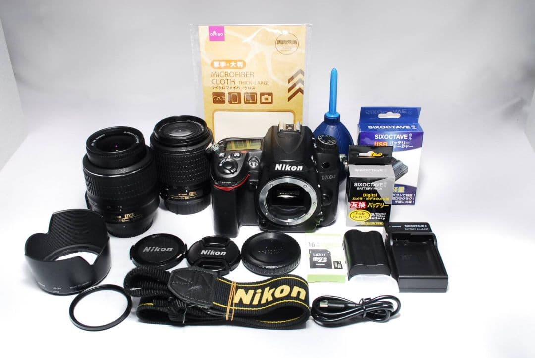 ♥AF-S標準＋望遠Wレンズ♥Nikon D7000♥高画質1620万画素