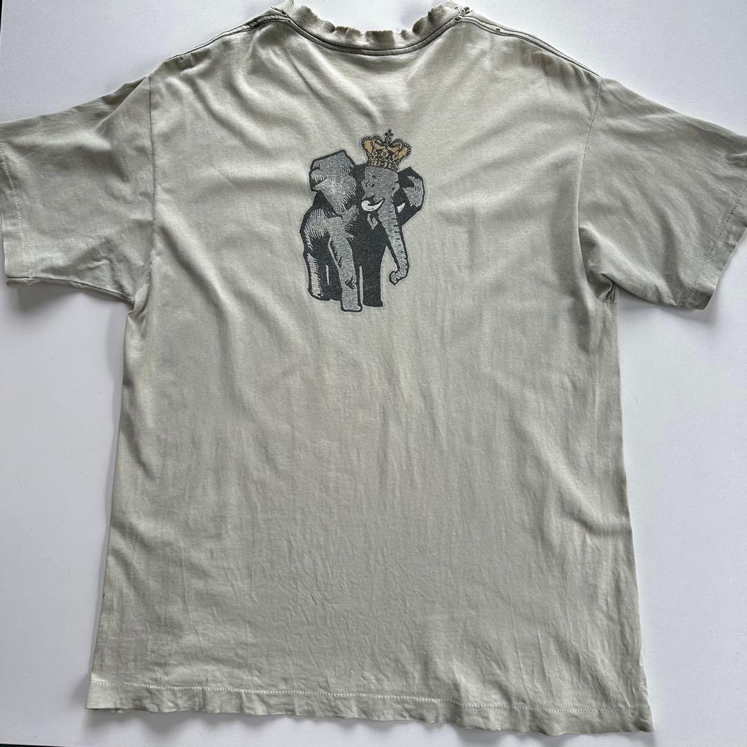 XL 】 80s old stussy キングエレファント Tシャツ 象 王冠