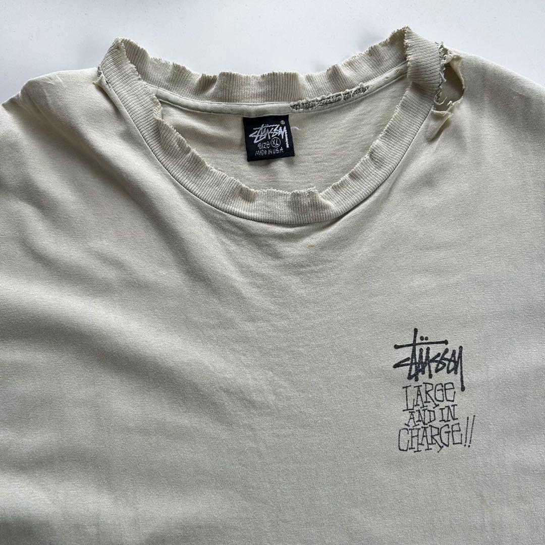 XL 】 80s old stussy キングエレファント Tシャツ 象 王冠