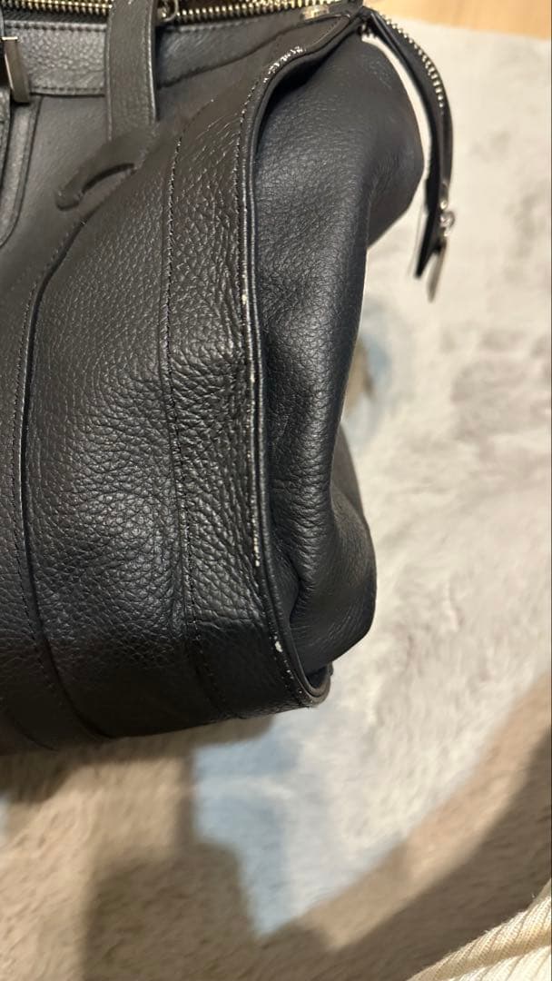 【非売品】ベンツ黒 レザー ボストンバッグ