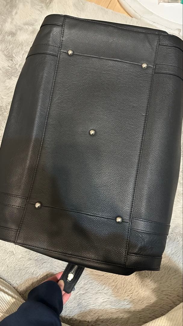 【非売品】ベンツ黒 レザー ボストンバッグ