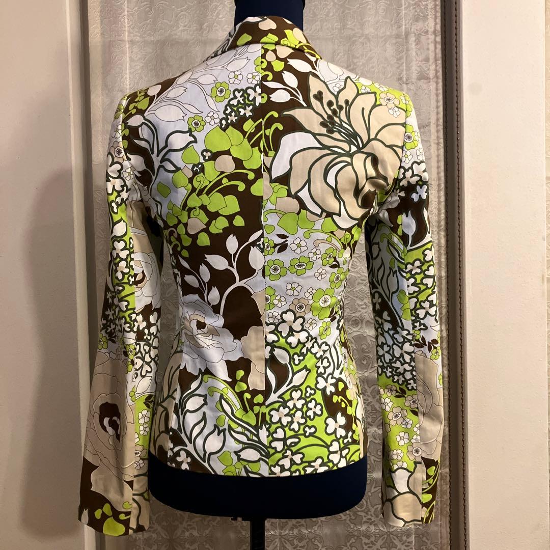 未使用タグ付　MOSCHINO jeansイタリア製　花柄　総柄　ジャケット　M