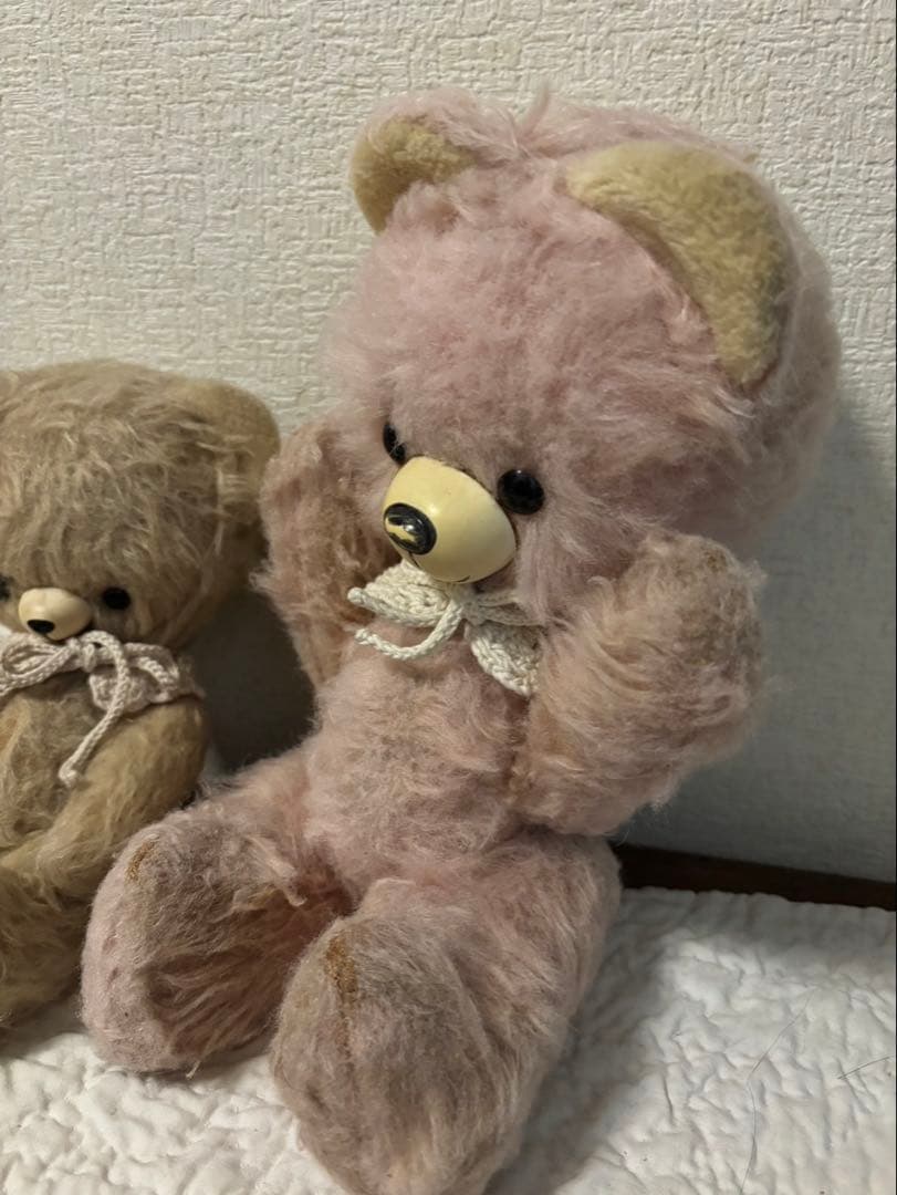 DDRベア ふわもこ ヴィンテージベア ベルリンベア 希少ピンク .
