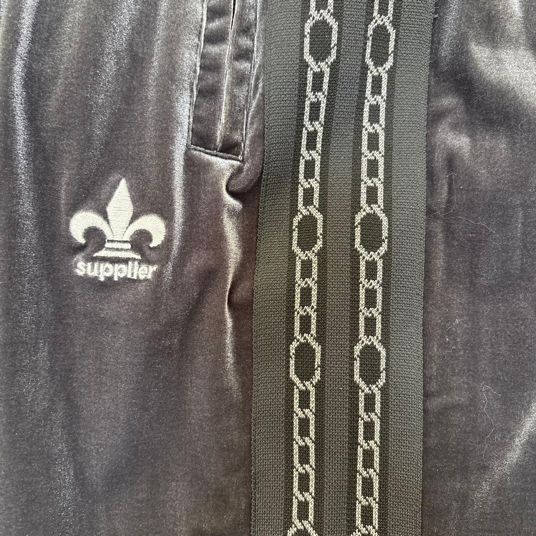 サプライヤー SUPPLIER トラックパンツ ジャージ ベルベッド ボトムス