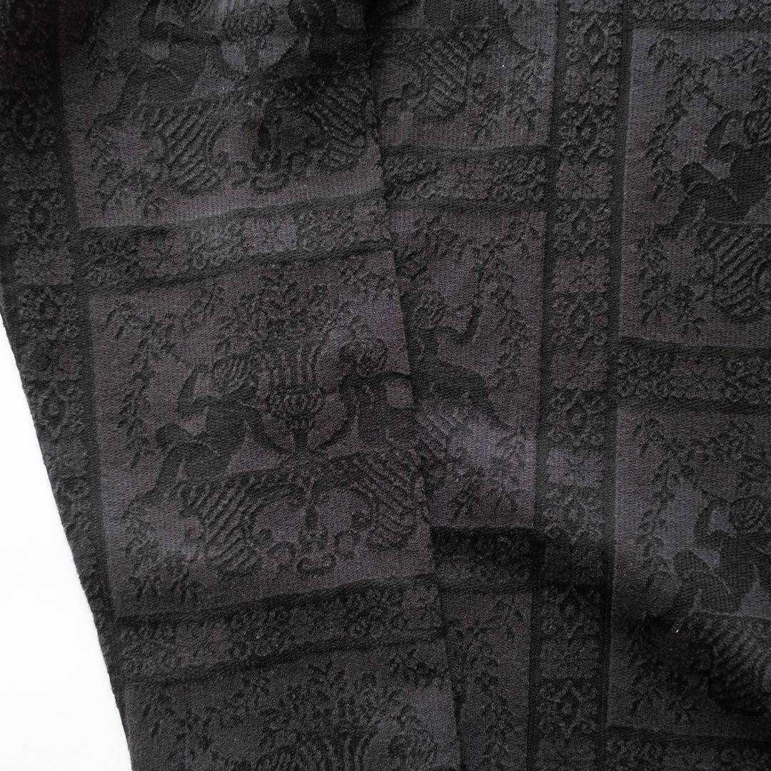 trico COMME des GARÇONS 薄手総柄長袖カーディガン 紺