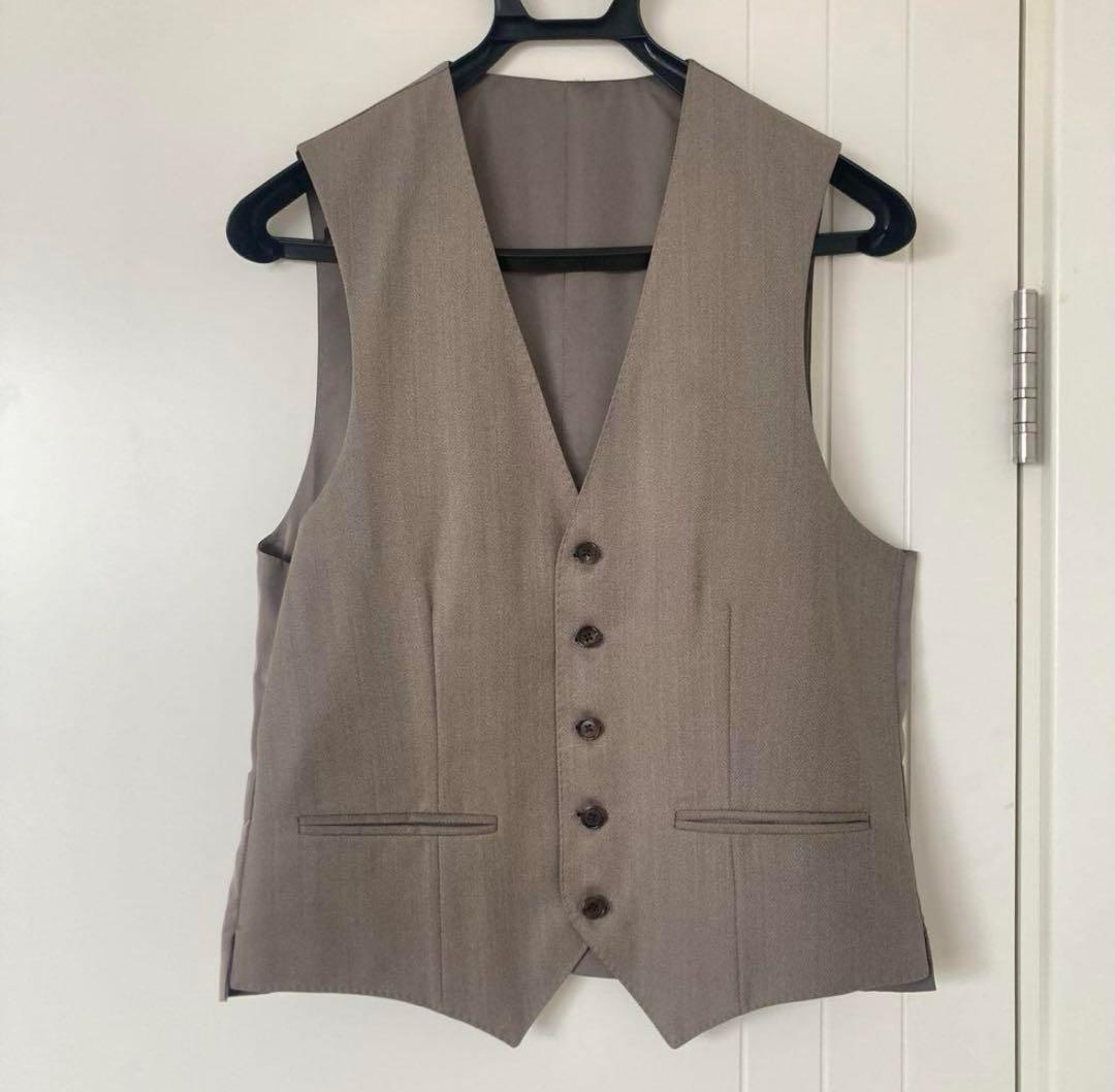 RING JACKET ３ピーススーツ　リングヂャケット　46 ベージュ