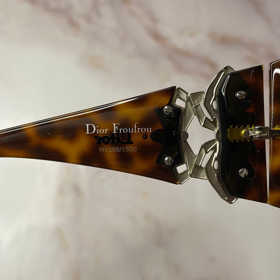 dior ディオール バタフライ ラインストーン Y2K サングラス ケース付き