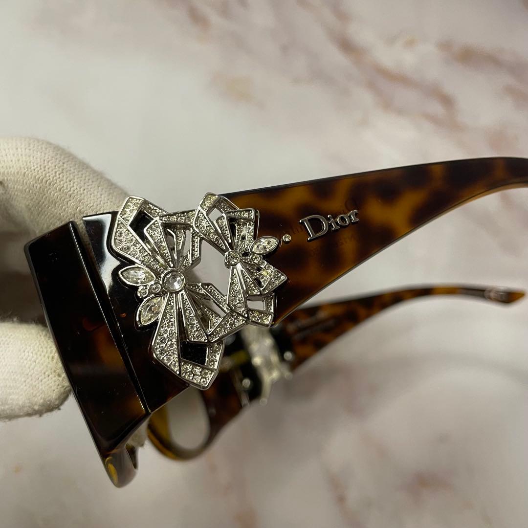 dior ディオール バタフライ ラインストーン Y2K サングラス ケース付き