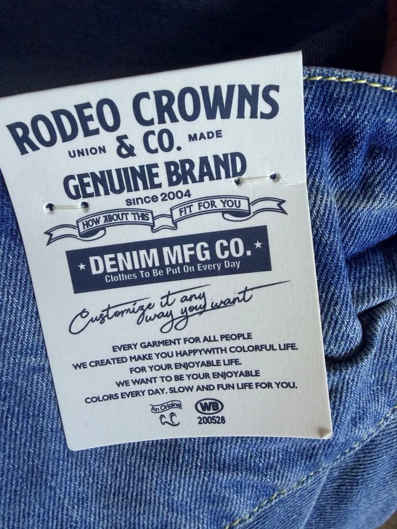 週末限定新品 リボン付きワイドレッグデニム大人気のデニムRODEO CROWNS