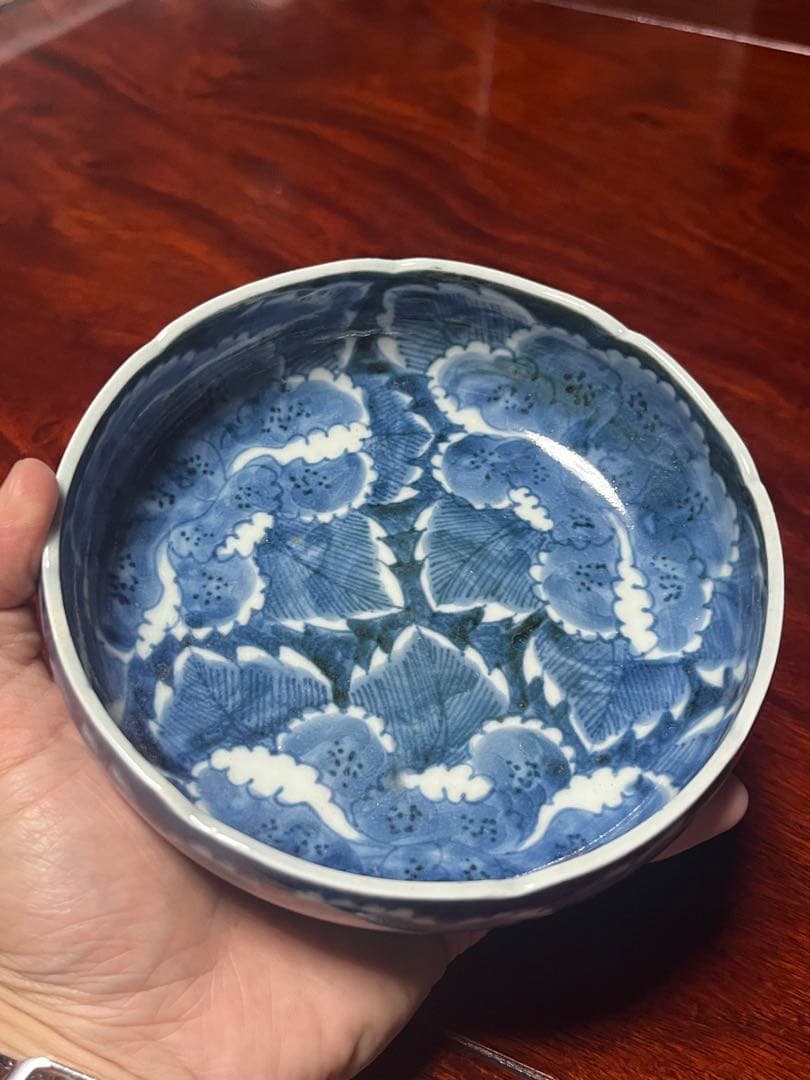 古伊万里　総牡丹　無傷完品　膾皿　牡丹　草花　膾皿　ぼたん　なます