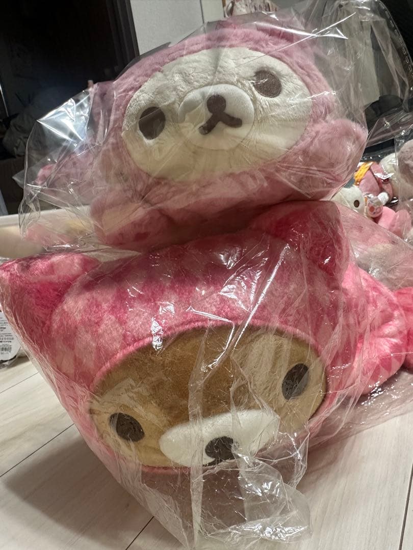 コリラックマ　ストロベリーキャット　リラックマ　チシャ猫　ぬいぐるみ