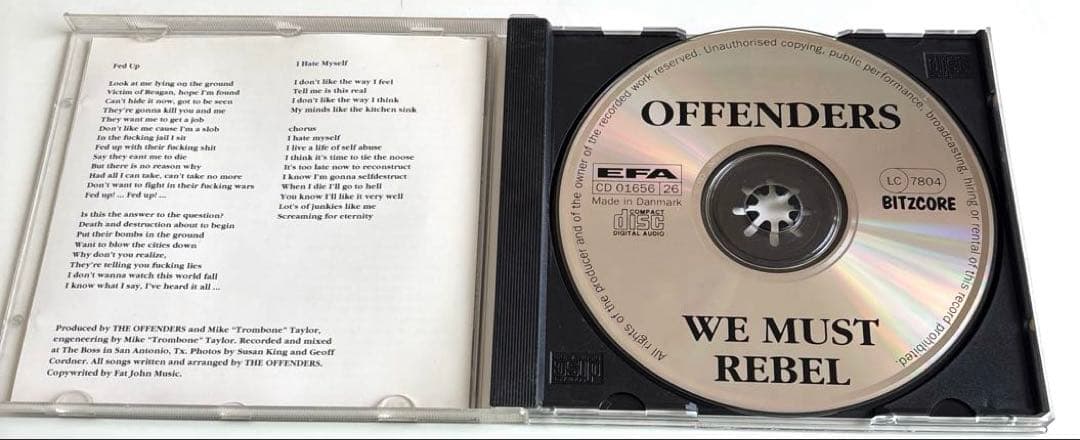 OFFENDERS/CD 20曲 コレクター向け 入手困難