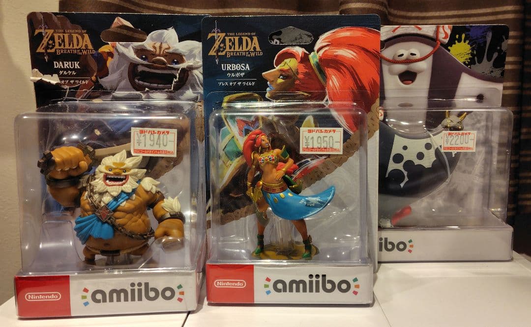 amiibo マンタロー ウルボザ ダルケル ゼルダ スプラトゥーン セット