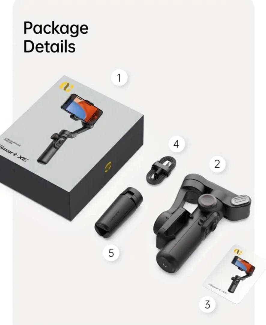 《新品未使用品》Smart XE スマートフォン用ジンバル AOCHUAN