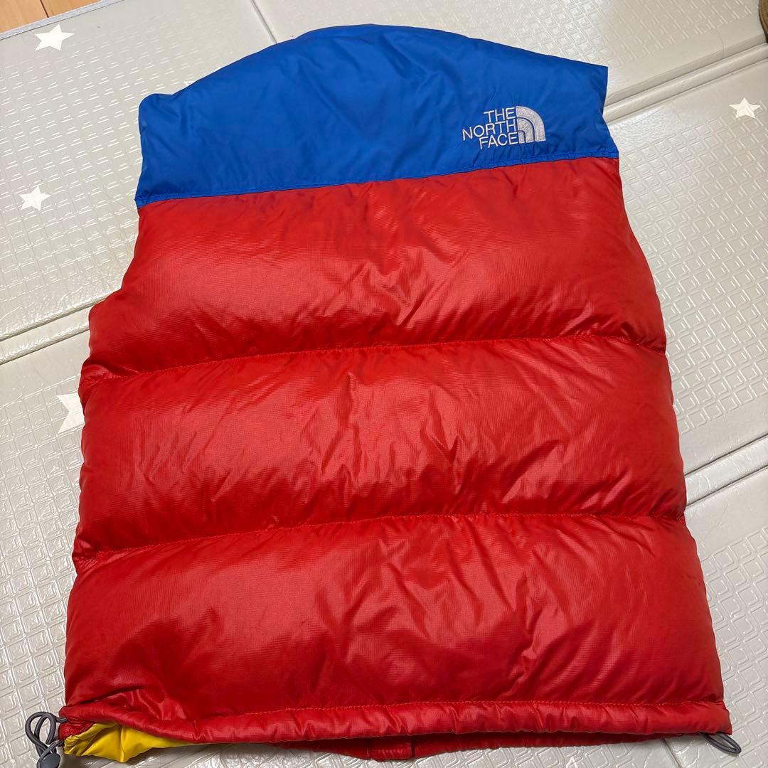 リ*ウ様 THE NORTH FACE ダウンベスト 赤青黄