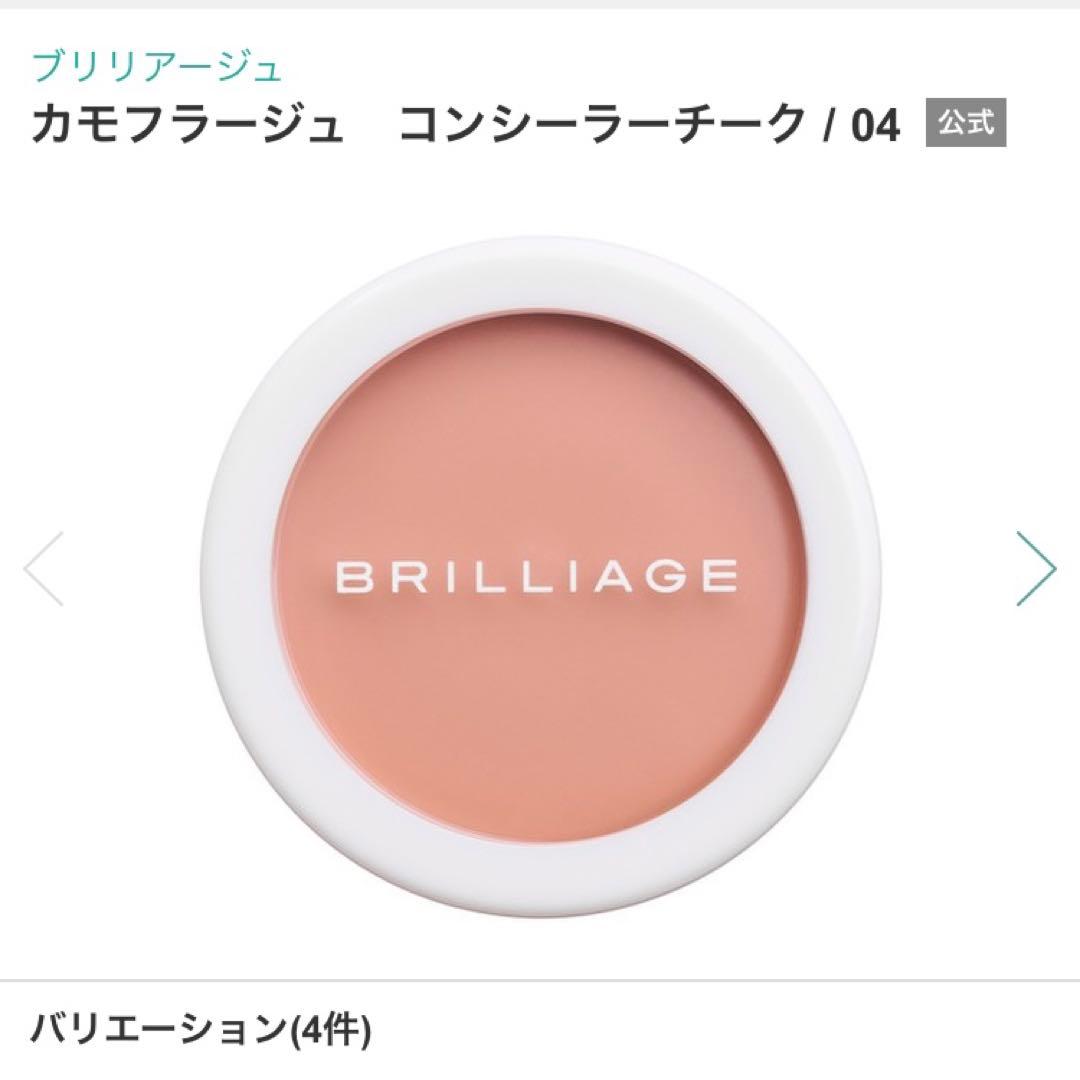2点 ブリリアージュ カモフラージュコンシーラーチーク フィンガーブラシ