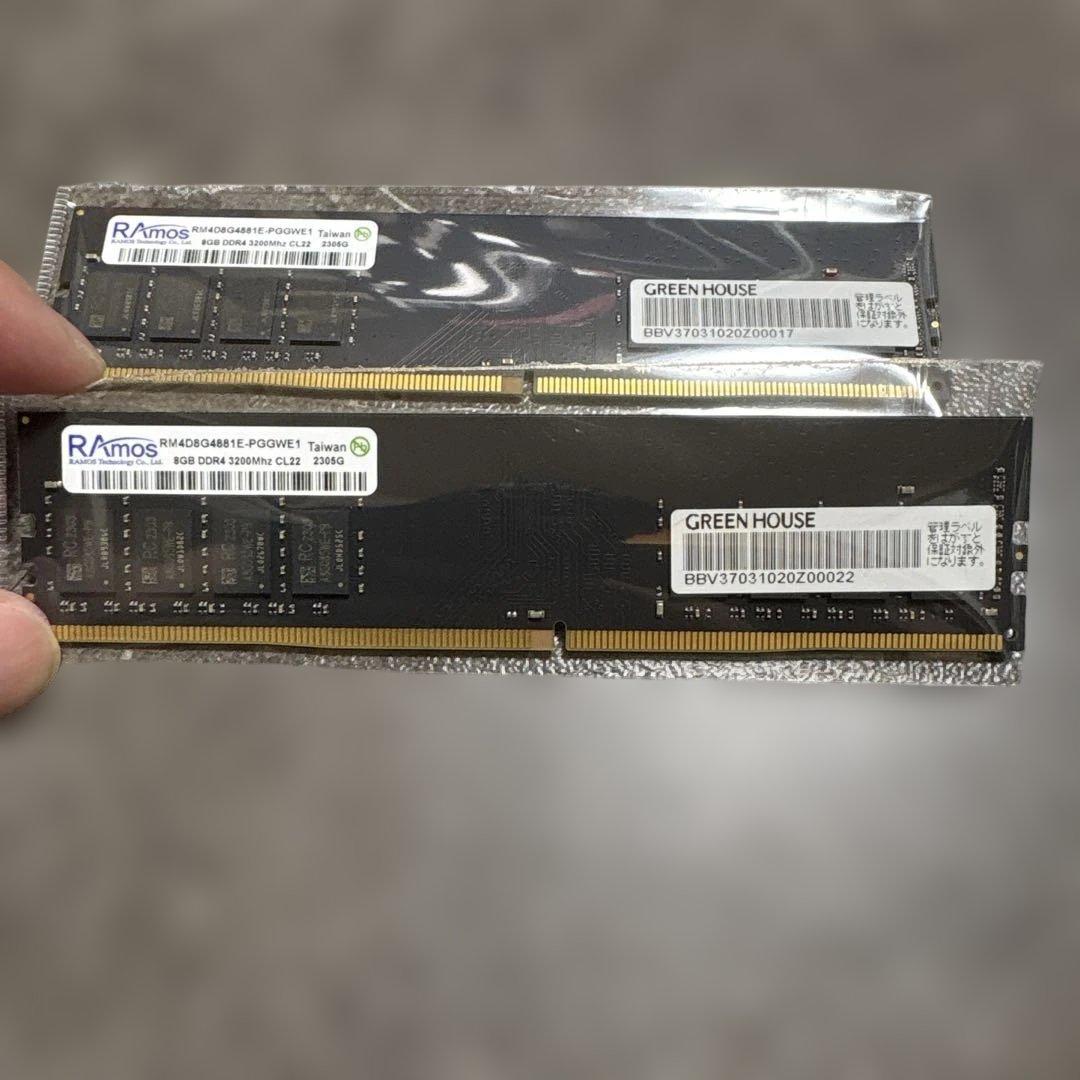 デスクトップ用 DDR4-3200 8GB×2枚セット (16GB)