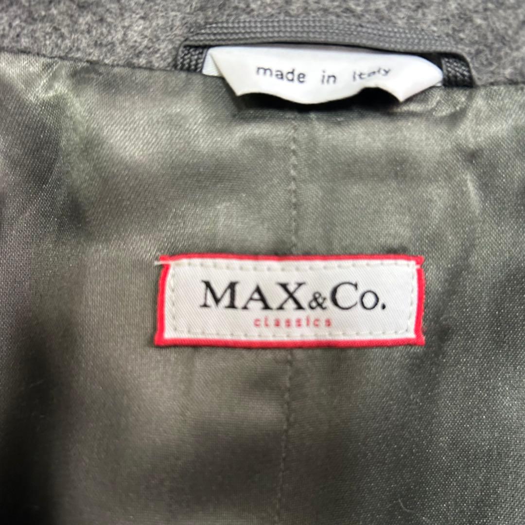 美品✨マックスマーラ　マックスアンドコー アンゴラ　ベルト　比翼ベルテッドコート