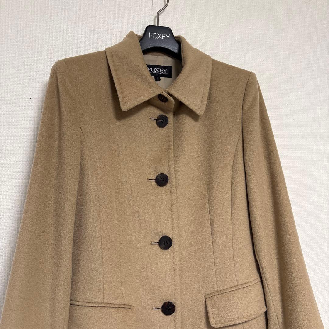 フォクシー カシミヤ100%ロングコート