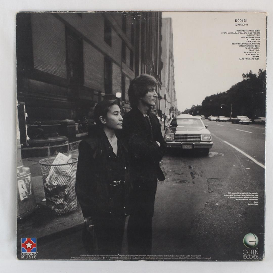 John Lennon&Yoko Ono Double Fantasy UKオリ
