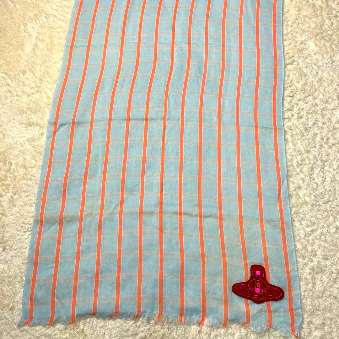 Vivienne Westwood 大判ストール オーブワッペン コットンリネン
