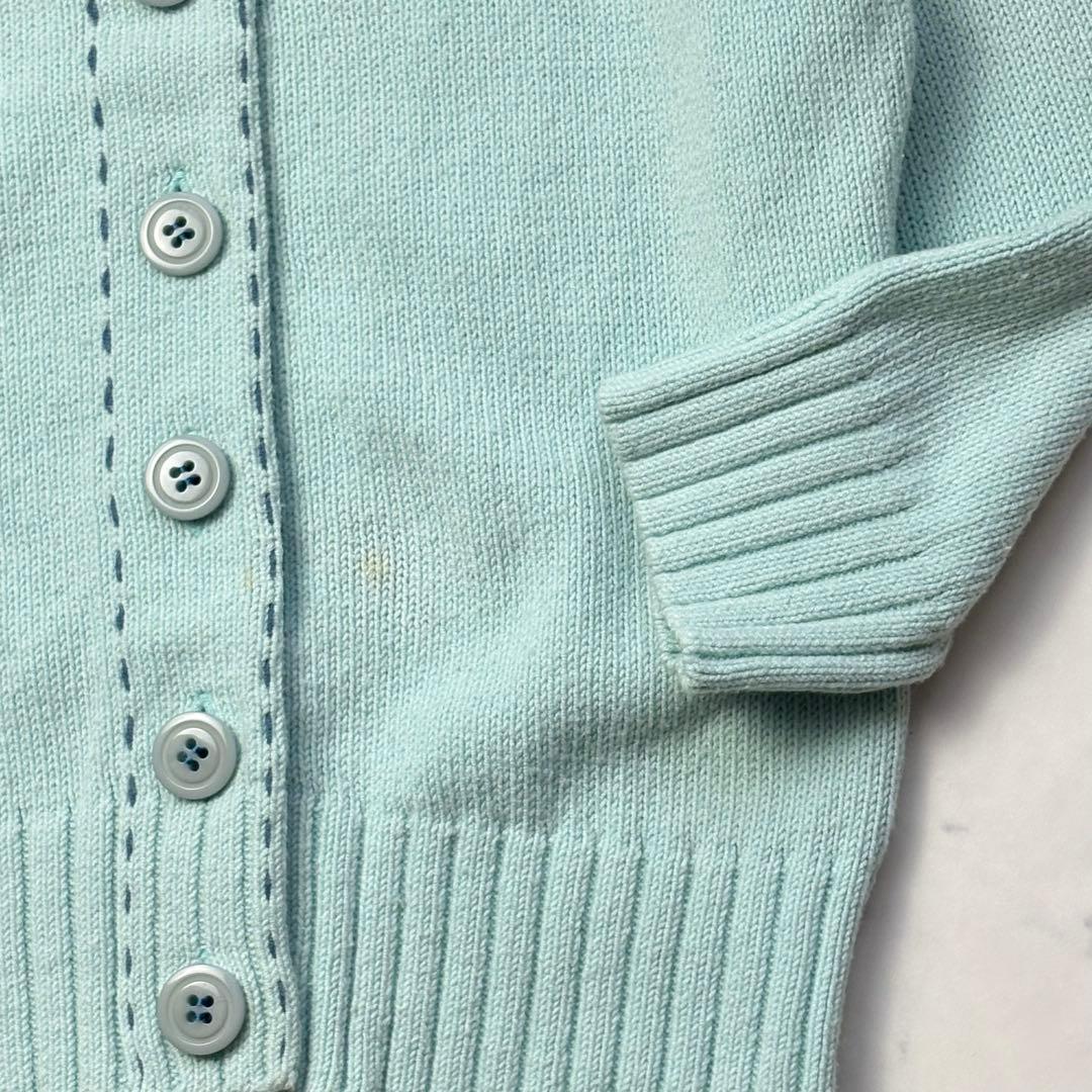 バーバリーブルーレーベル カーディガン ホースロゴ 刺繍 ステッチ