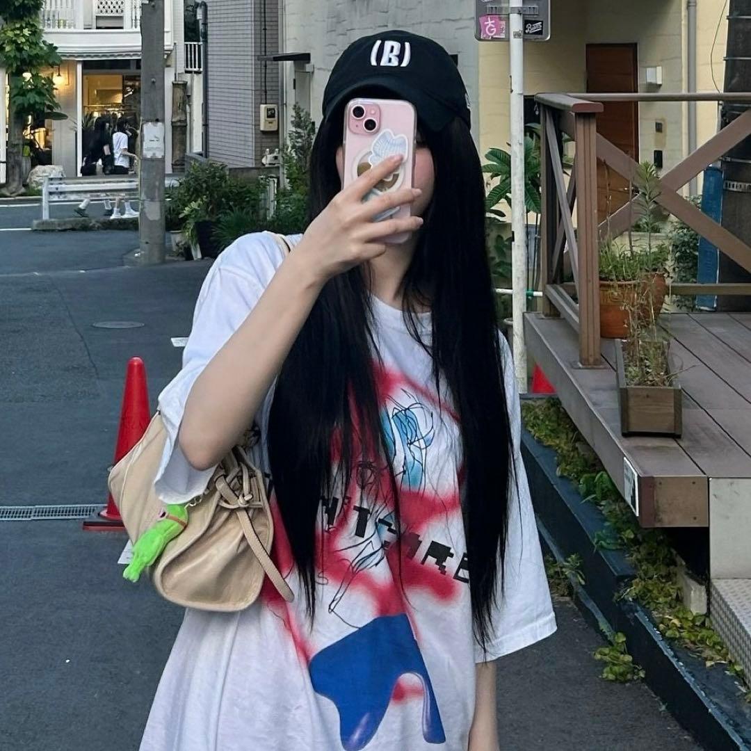DON’T CARE S/S TEE WHITE aespa カリナ着用　2
