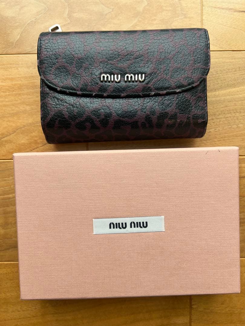 MIUMIU MADRAS マドラス 三つ折財布