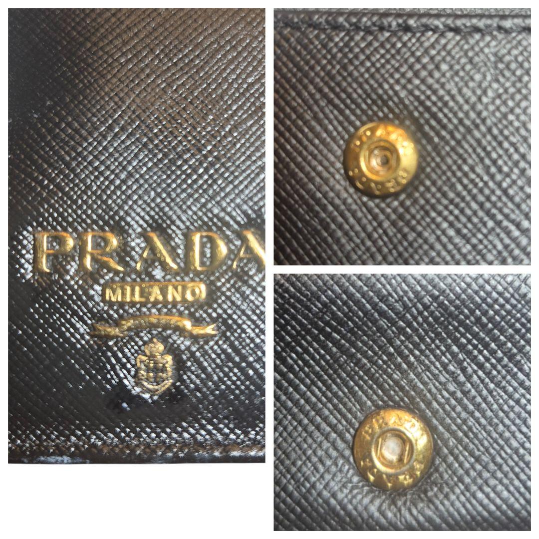 ＰＲＡＤＡ　プラダ　サフィアーノ　二つ折り財布 w