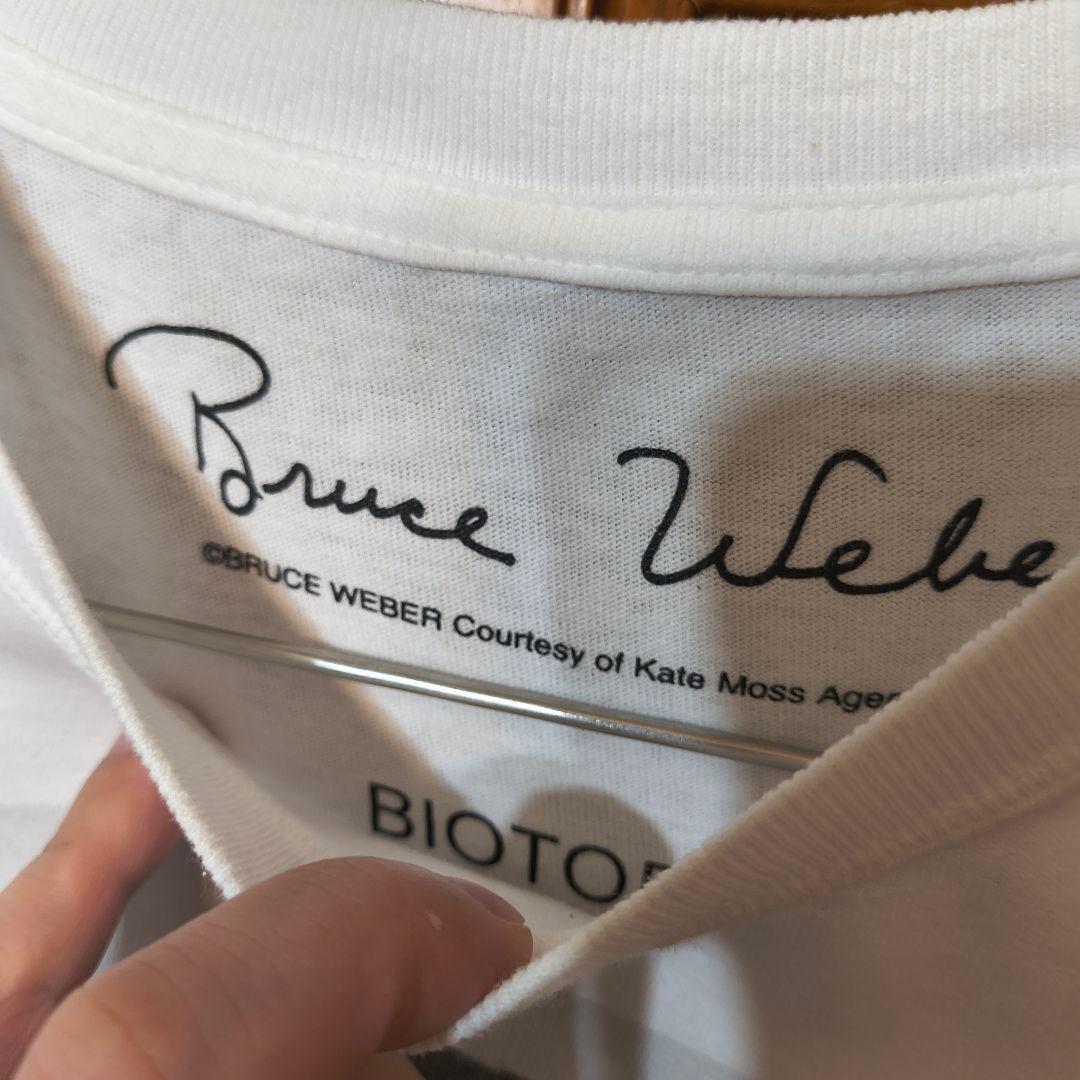 Bruce Weber x BIOTOP Kate Moss Tシャツ ホワイト