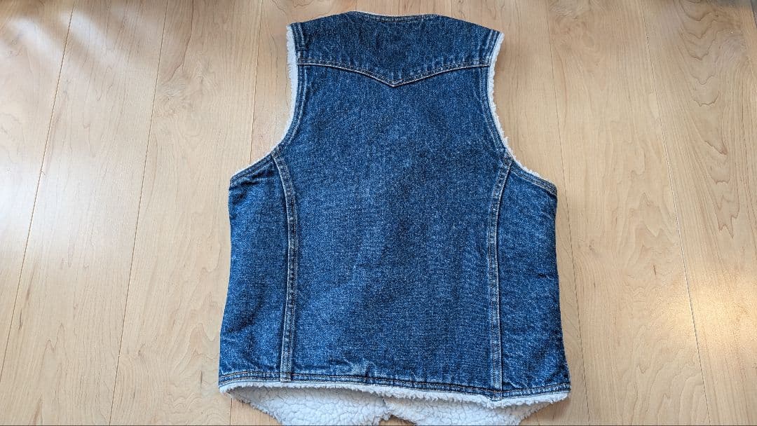 USA製 Levis リーバイス 60606 ボア ベスト デニム 白タブ S