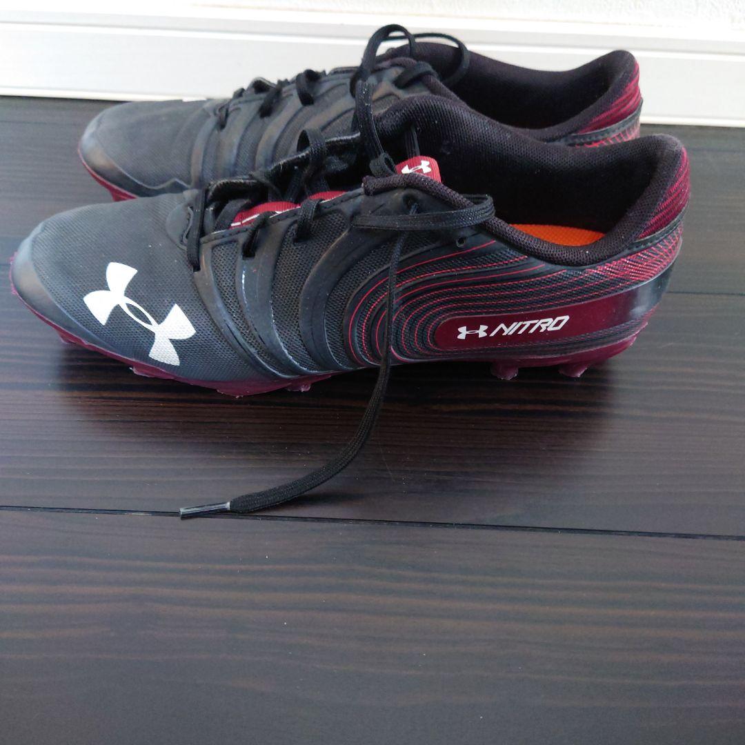 Under Armour Nitro スパイク 黒/赤　28センチ