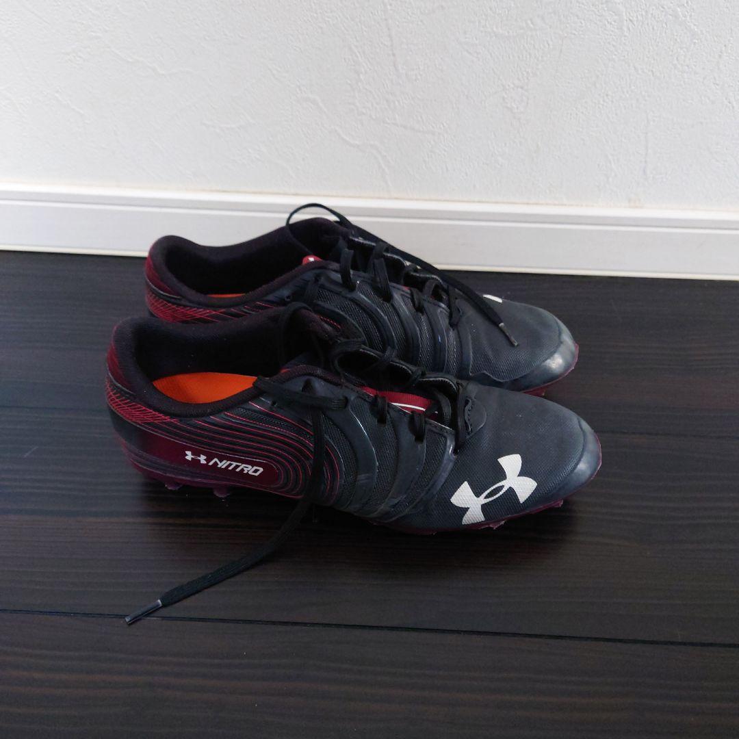 Under Armour Nitro スパイク 黒/赤　28センチ