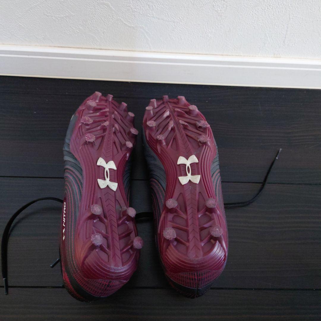 Under Armour Nitro スパイク 黒/赤　28センチ