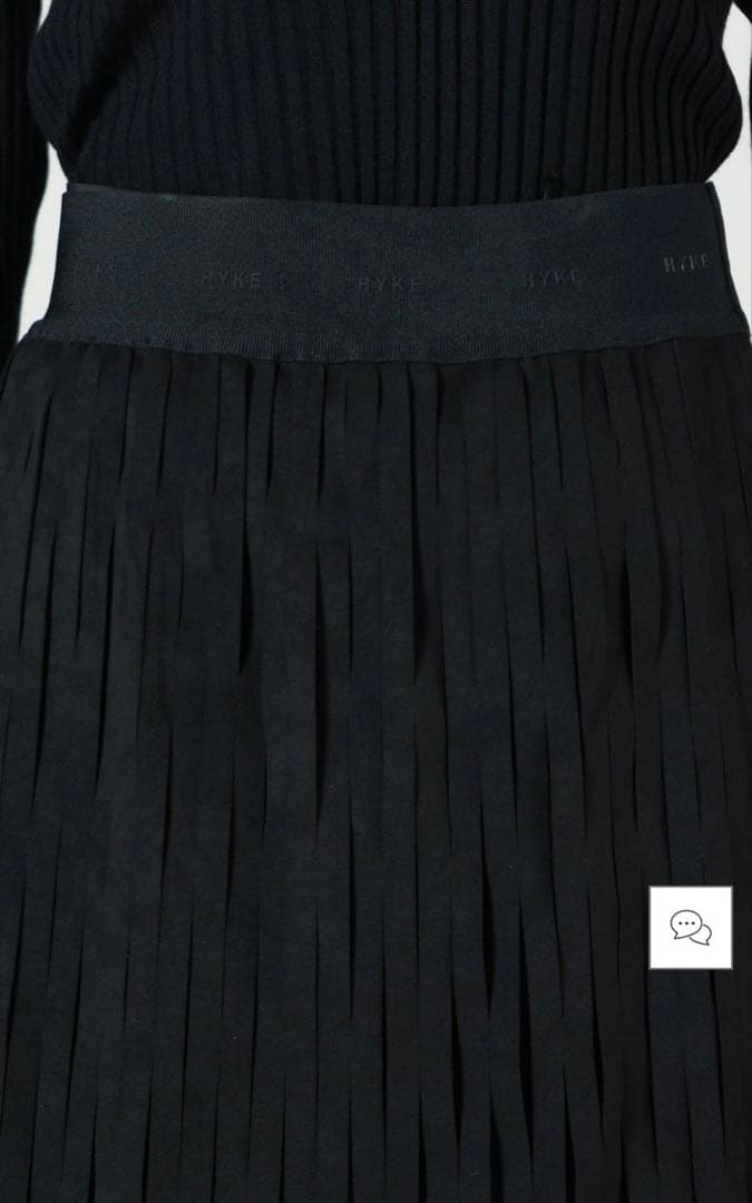 HYKE ／ULTRASUEDE NET SKIRT