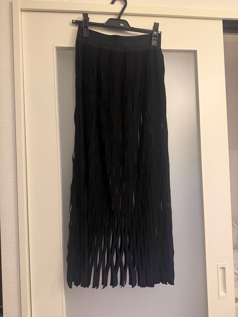 HYKE ／ULTRASUEDE NET SKIRT