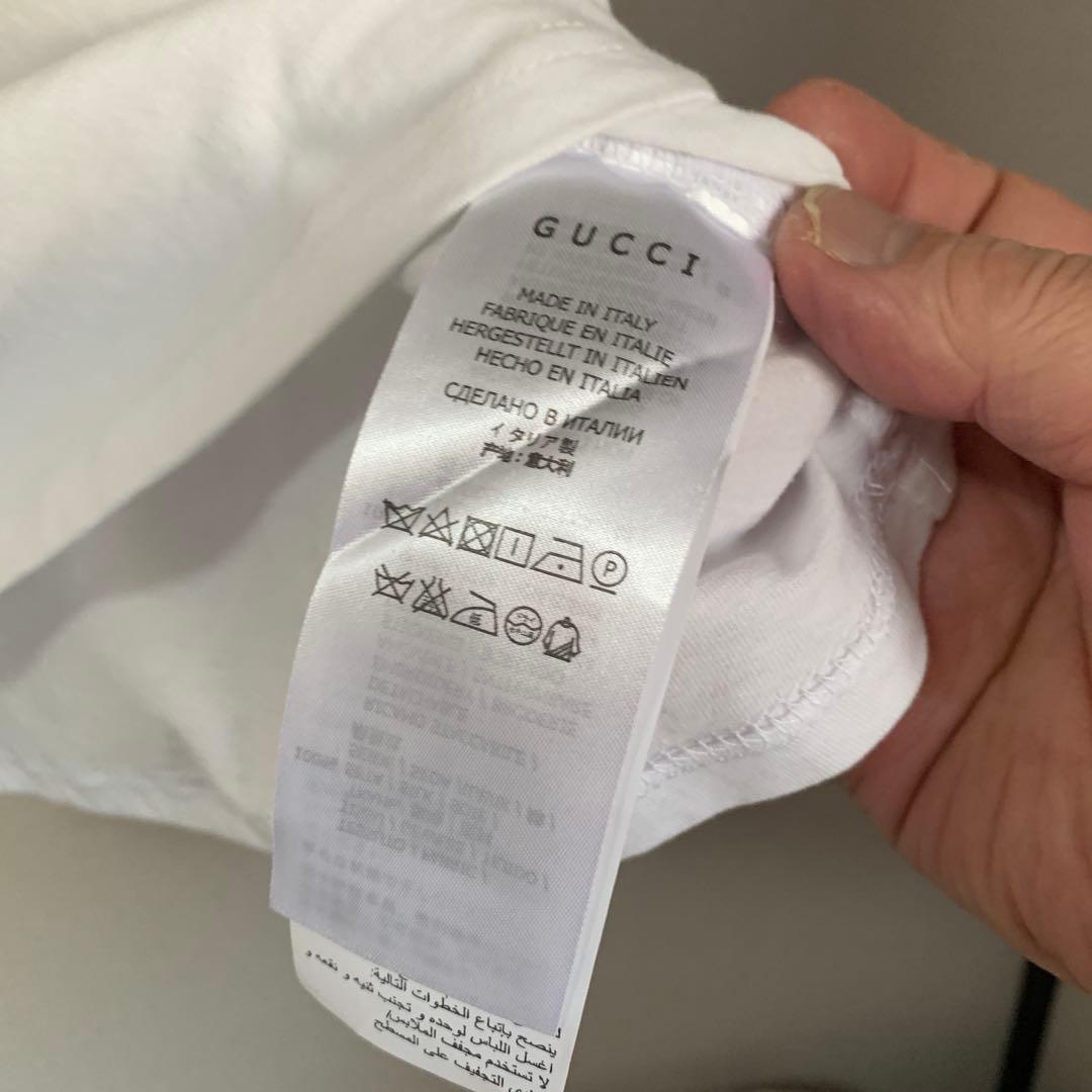 限定GUCCI アートプリント Tシャツ ホワイト 超極薄 男女兼用 S
