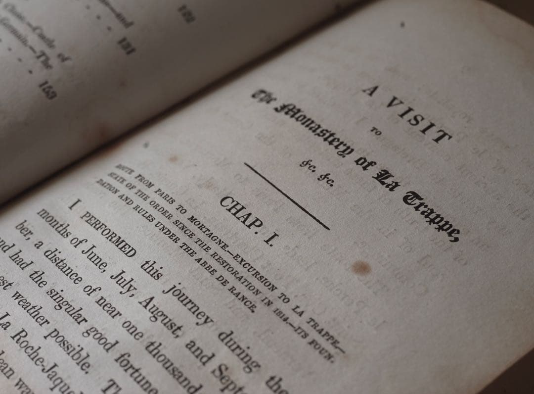 アンティークのイギリス古書！1820年 １９世紀 活版印刷　シトー修道会