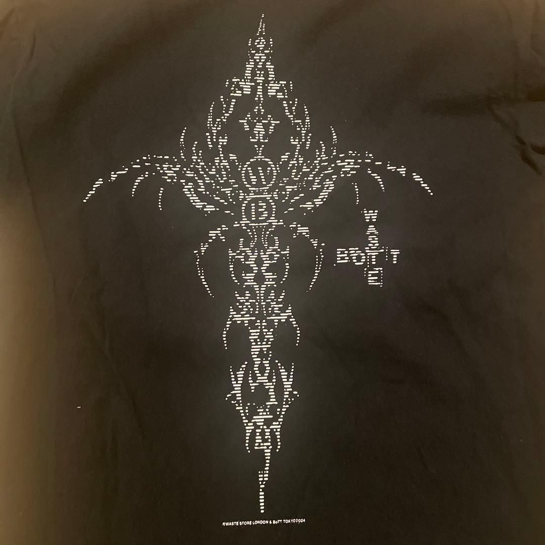 希少！BOTT×WASTE!2024年ポップアップ 黒Tシャツ
