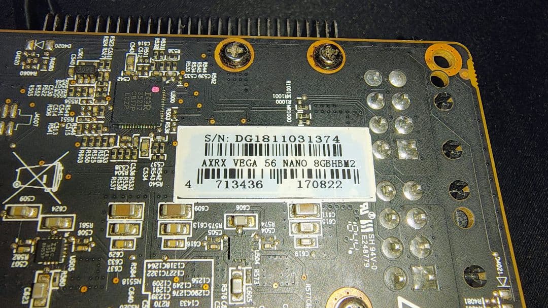 PowerColor AXRX VEGA56 NANO 8GBHBM【難あり】