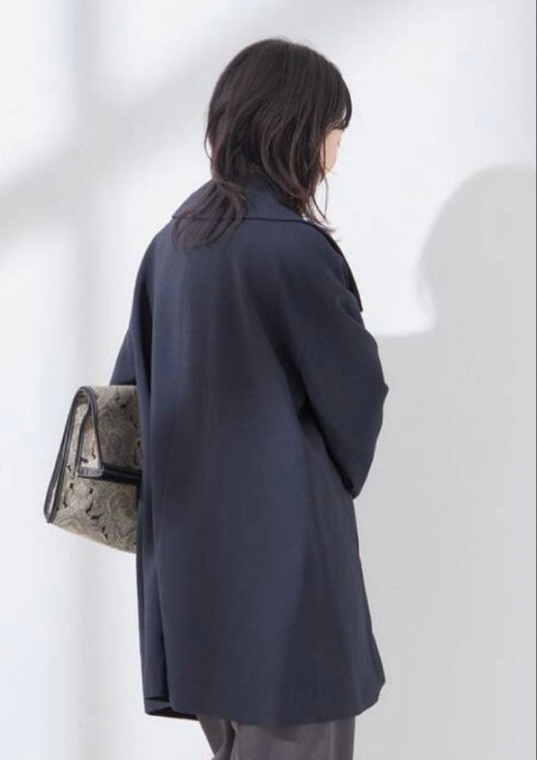 JOURNALSTANDARD L'ESSAGE バックサテンワイドカラーコート