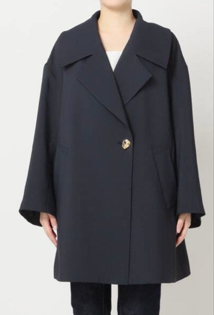 JOURNALSTANDARD L'ESSAGE バックサテンワイドカラーコート