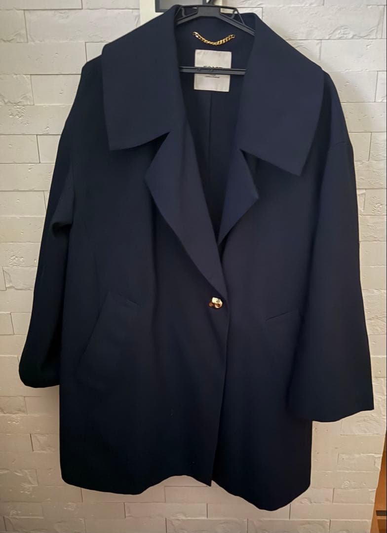 JOURNALSTANDARD L'ESSAGE バックサテンワイドカラーコート